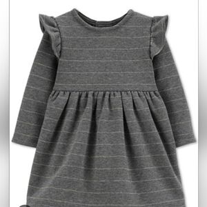 Carter's Gray Fleece Dress Size 12m